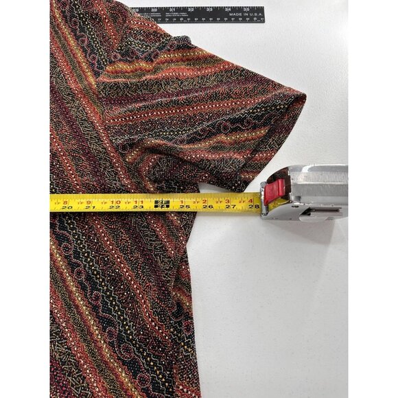 Kathie Lee Woman Multi-Color Top Blouse Striped Pattern Size 3X 22/24 - Picture 5 of 8